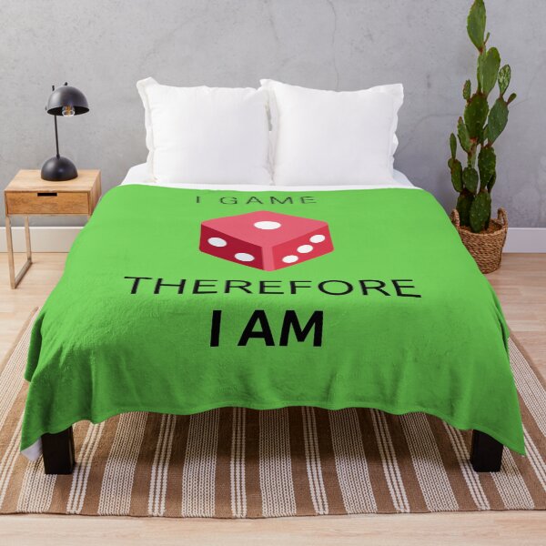 Item preview, I Game Therefore I Am Dice In Green designed and sold by LuckyKermit.