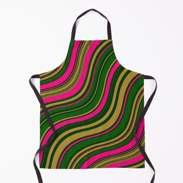 Artikelvorschau, FLUORESCENT HOT PINK, GRÜNGOLDWELLENMUSTER entworfen und verkauft von wildwhimsical.