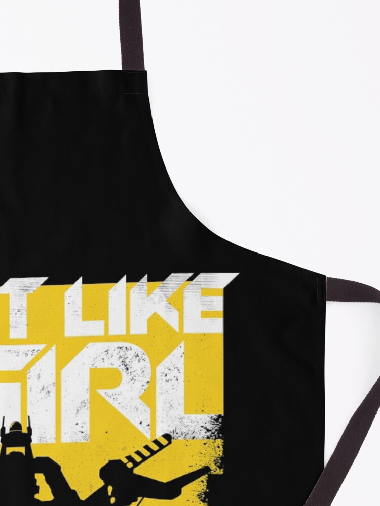 Alternate view of Fight like a girl Apron