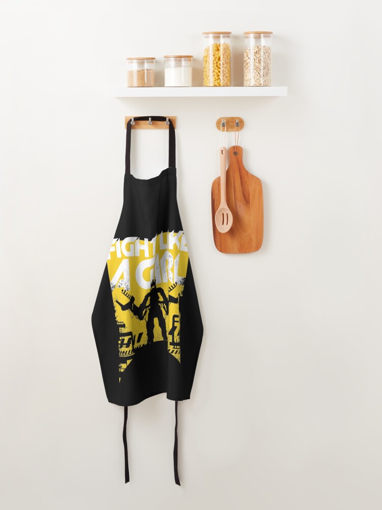Alternate view of Fight like a girl Apron