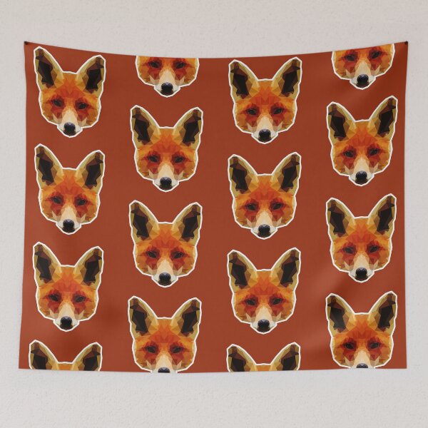 Item preview, Polygonal red fox head designed and sold by Edekad.
