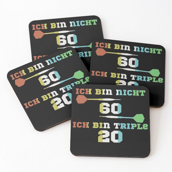 Item preview, 60th birthday triple 20 darts funny designed and sold by KreativeIdeen.