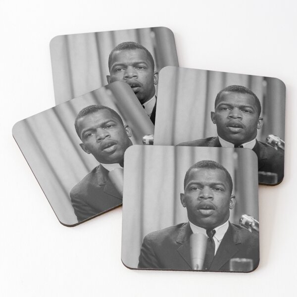 Item preview, Young John Lewis Speaking To Crowd - 1964 designed and sold by warishellstore.