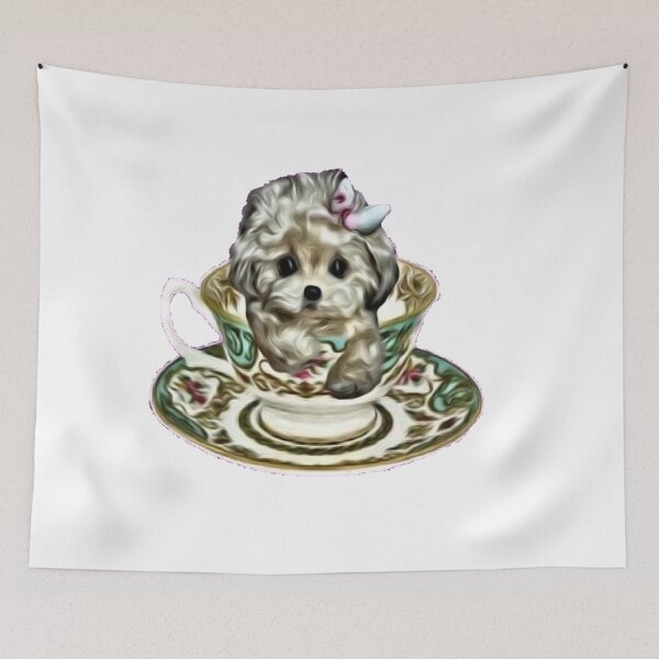 Item preview, Toy Poodle In A Cup designed and sold by WillowsWardrobe.