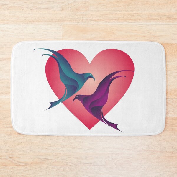 Item preview, heart with a bird and eagle designed and sold by DijaMar.