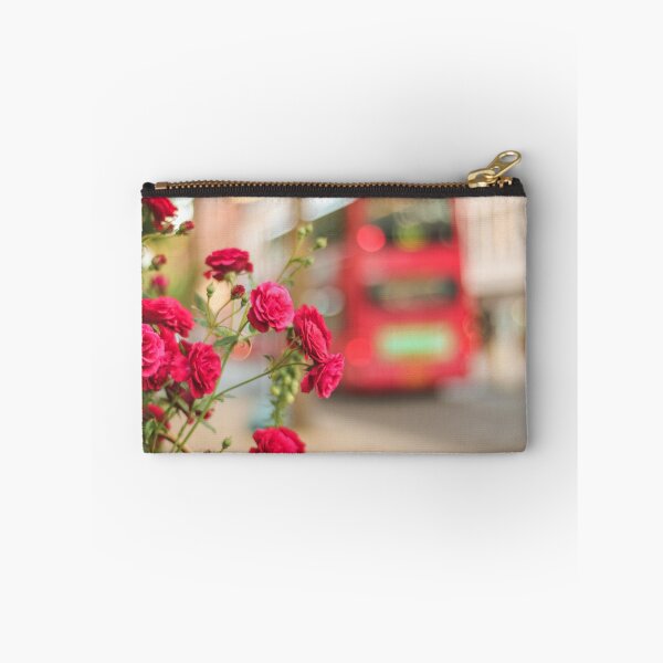 Item preview, Springtime in London - London streets with english red roses and double-decker bus designed and sold by ninasclicks.