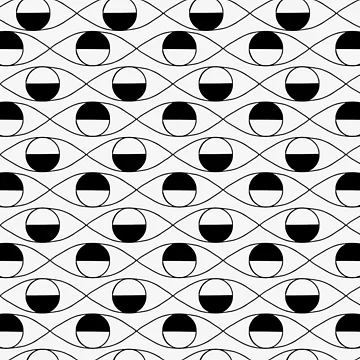 Artwork thumbnail, Half circles by FunkyPattern