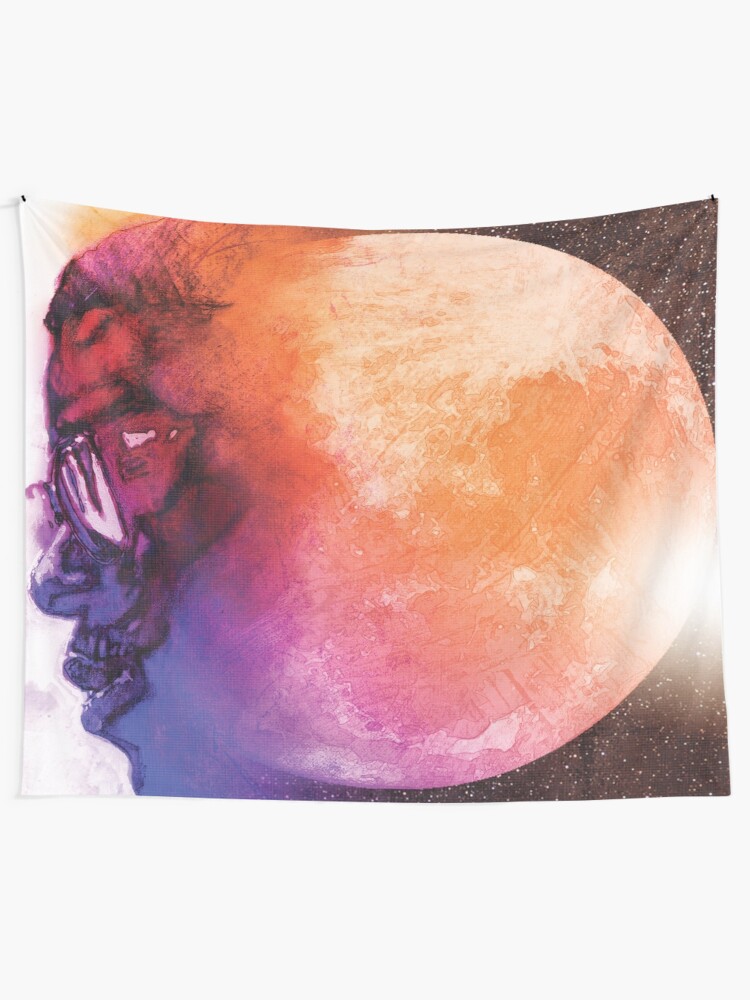 Alternate view of MAN ON THE MOON ALBUM COVER Tapestry