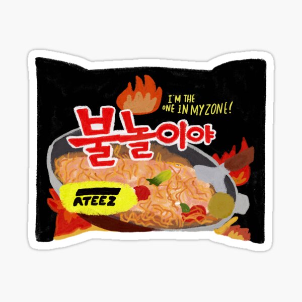 Feux d'artifice ATEEZ Je suis le seul Ramen Sticker
