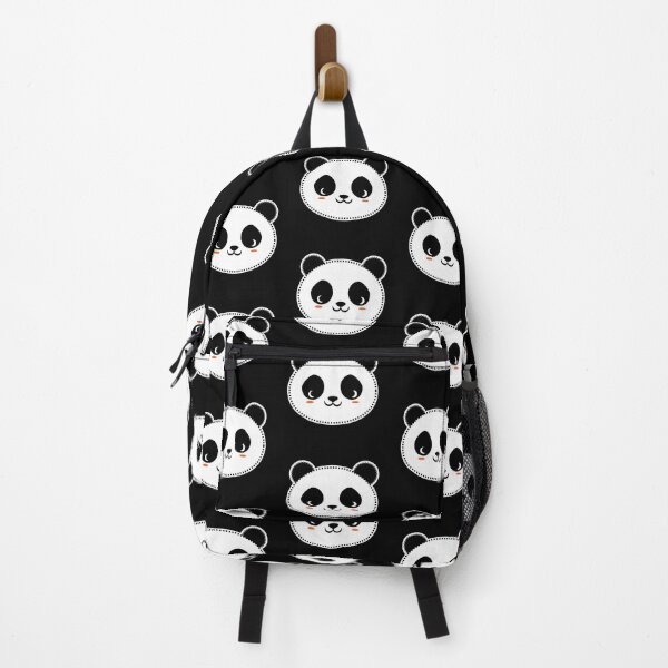 Item preview, Poppin Cute Panda head Black background designed and sold by poppin-bubble.