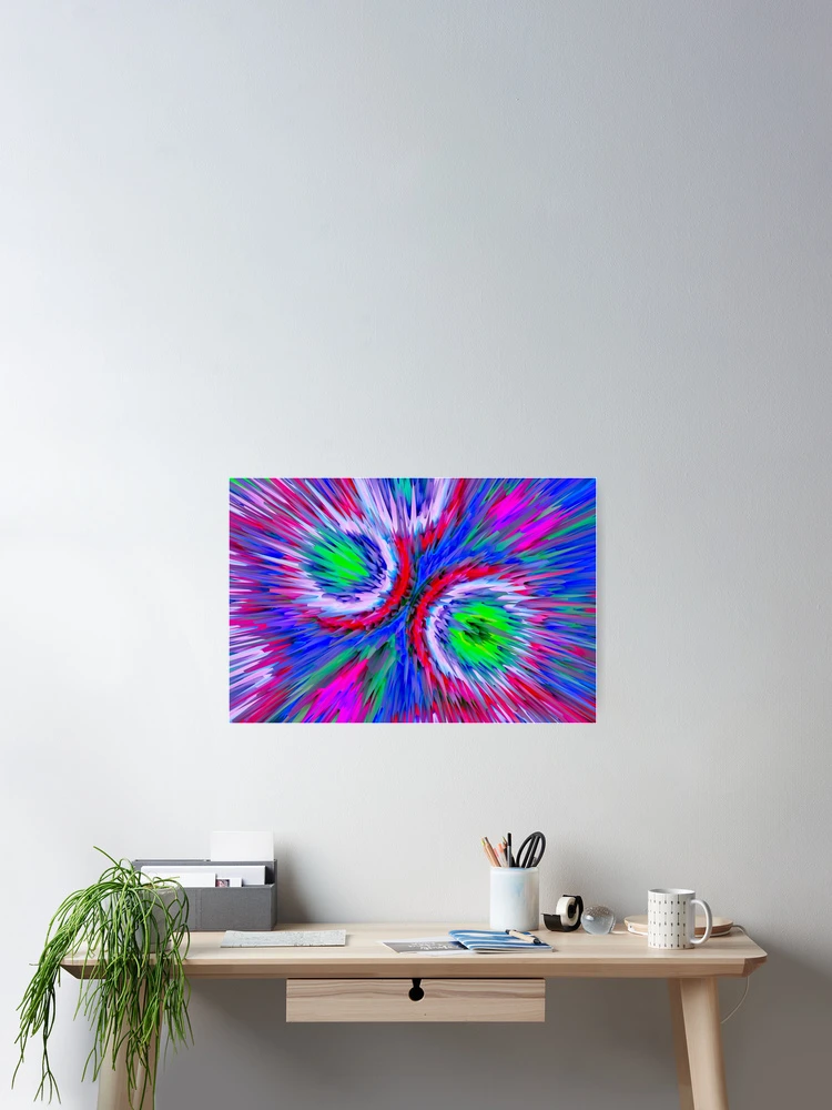 Thumbnail 2 of 3, Poster, Color Explosion Pattern designed and sold by bradm50.