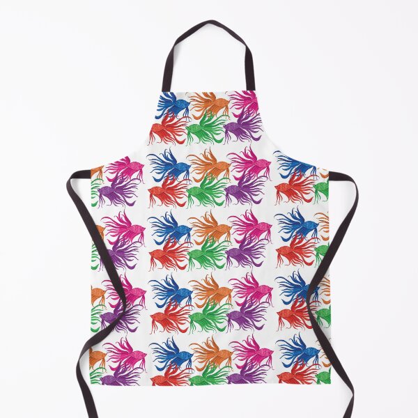 Item preview, Fancy Watercolor Fish Pattern designed and sold by HeatherNafeArt.