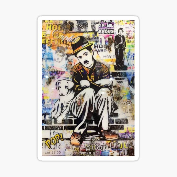 Charlie Chaplin Day sans rire Sticker
