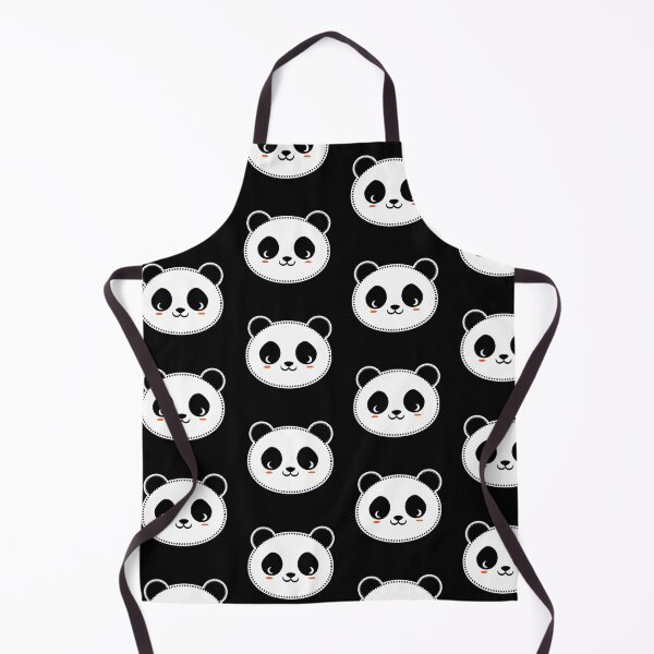 Item preview, Poppin Cute Panda head Black background designed and sold by poppin-bubble.
