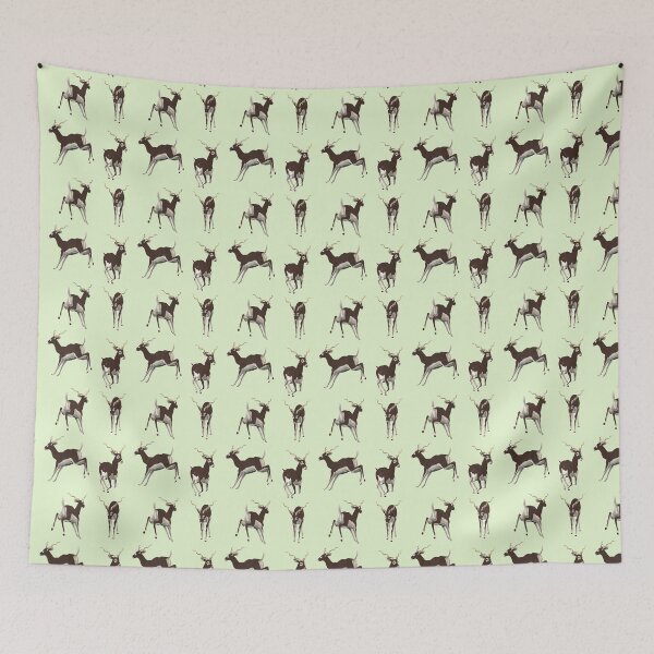 Item preview, Blackbuck Antelope on a green background designed and sold by Kay Patterson.