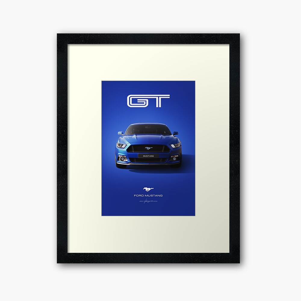 Mustang GT 2023 Deep Impact Blue trompée