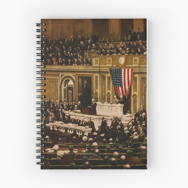 Item preview, President Wilson Asking Congress To Declare War On Germany 1917 designed and sold by warishellstore.
