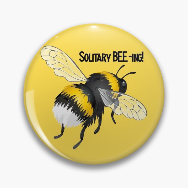 Item preview, Solitary BEE-ing! (On Yellow) designed and sold by PawsitiveMum.