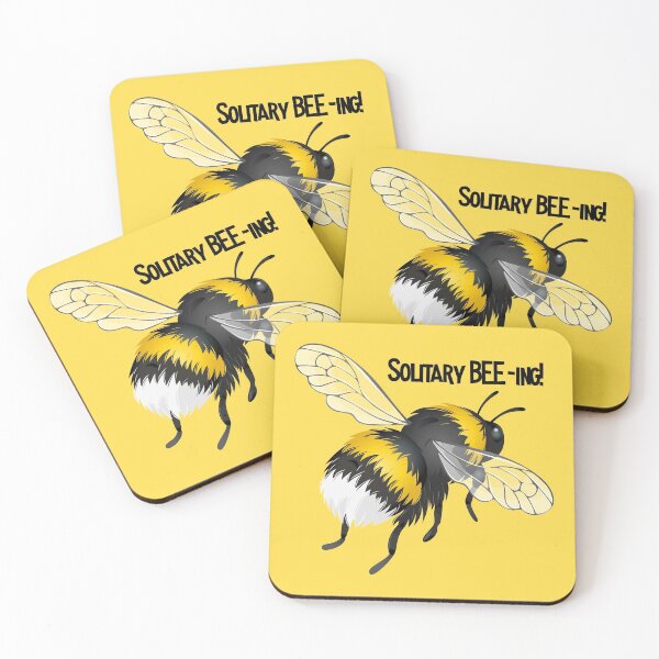 Item preview, Solitary BEE-ing! (On Yellow) designed and sold by PawsitiveMum.