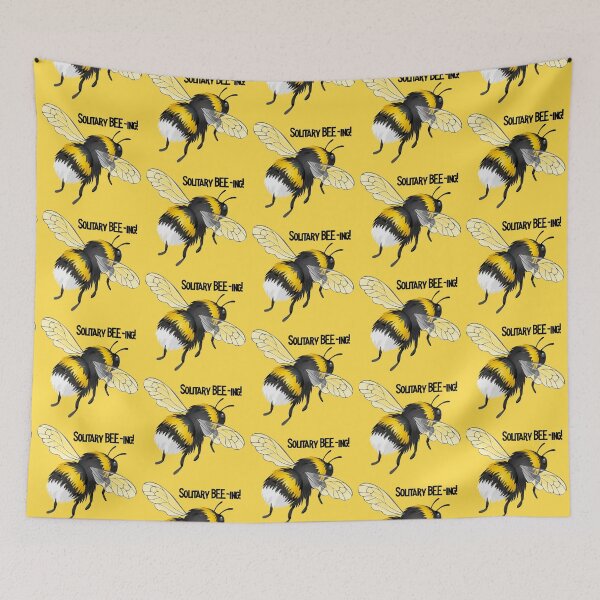 Item preview, Solitary BEE-ing! (On Yellow) designed and sold by PawsitiveMum.