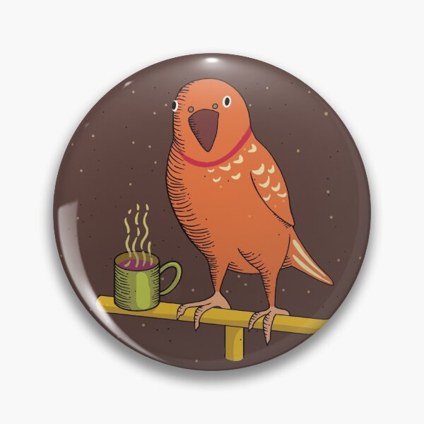 Item preview, Coffee-loving bird designed and sold by DCamille.