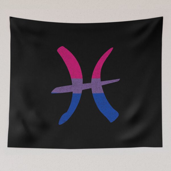 Item preview, Bisexual Pride Flag Pisces Zodiac Sign designed and sold by Patrick Hiller.