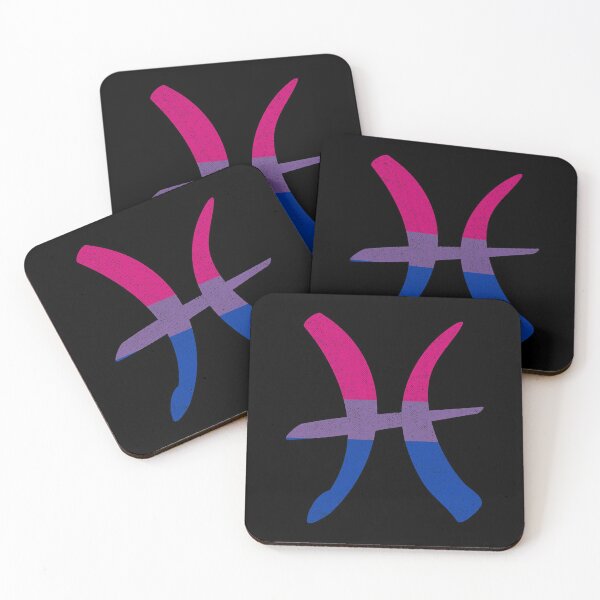 Item preview, Bisexual Pride Flag Pisces Zodiac Sign designed and sold by Patrick Hiller.