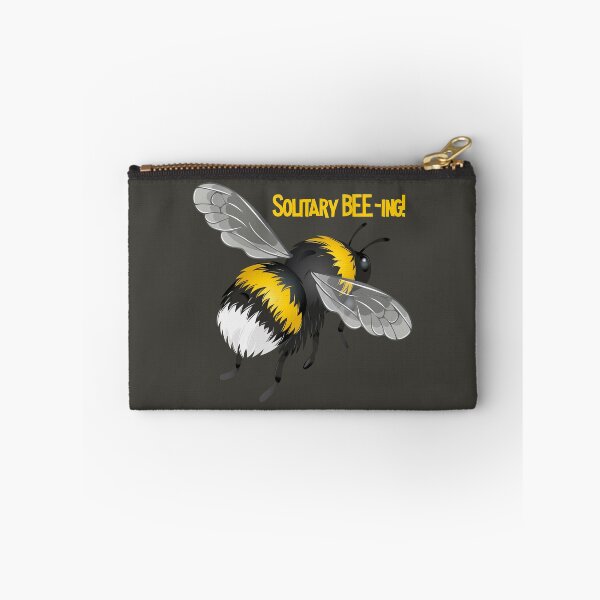 Item preview, Solitary BEE-ing! (On Dk. Grey) designed and sold by PawsitiveMum.