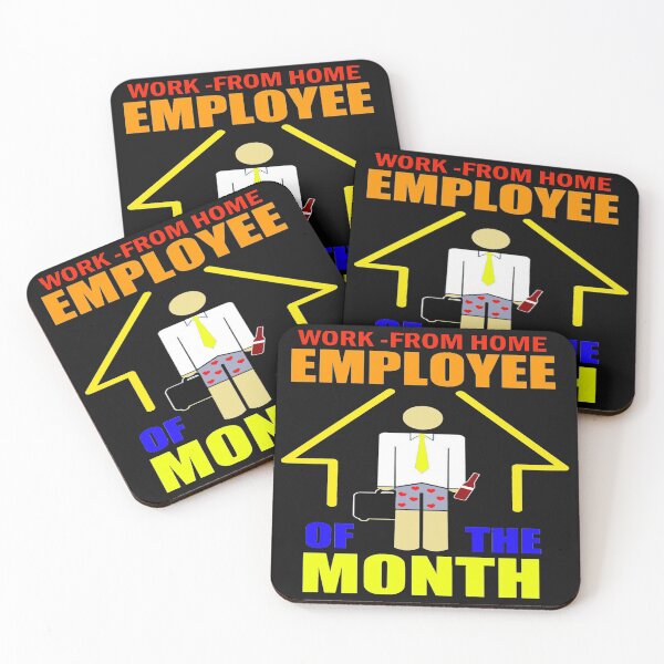 Item preview, Back To Back Work From Home Employee Of The Month designed and sold by JOE4SHOP.