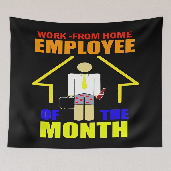 Item preview, Back To Back Work From Home Employee Of The Month designed and sold by JOE4SHOP.