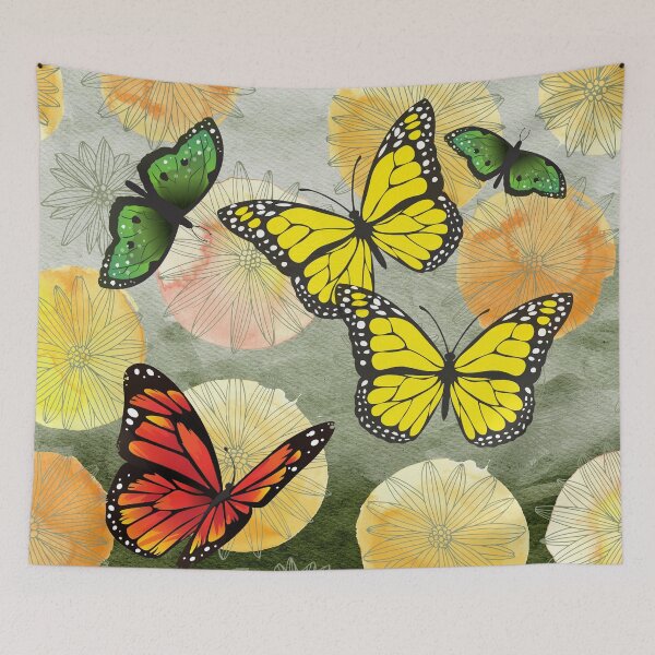 Item preview, Bright Butterflies After a Spring Storm designed and sold by FringyGingy.