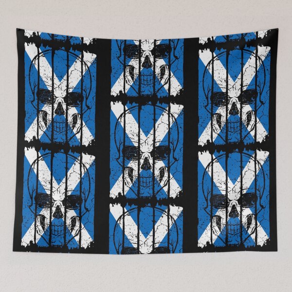 Item preview, Scottish flag with skull designed and sold by Mila1946.