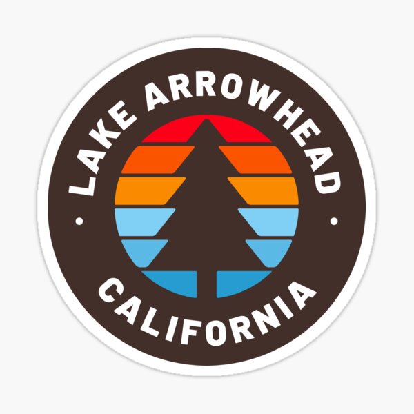 "Lake Arrowhead California" Sticker for Sale by TravelBadge Redbubble