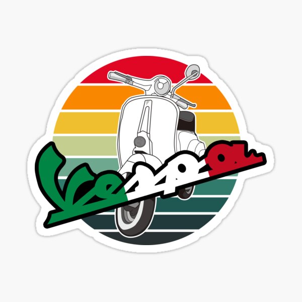 Klassische Vespa Italien Vintage Sticker