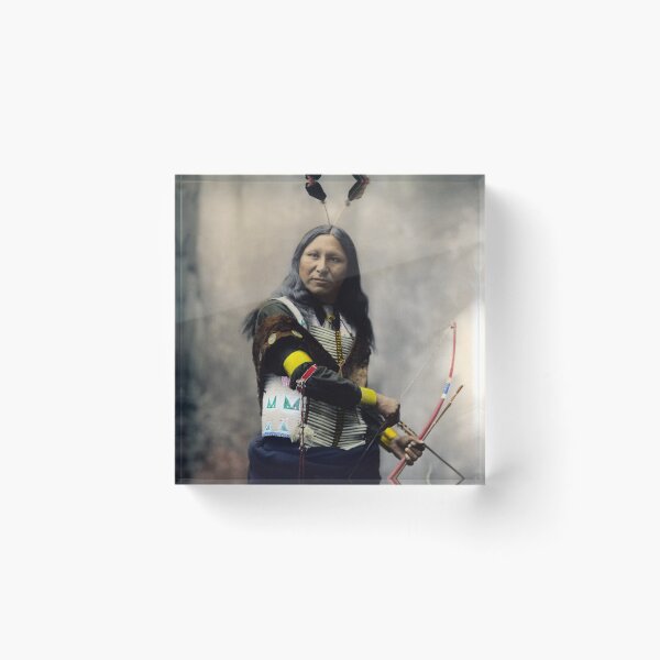 Item preview, Shout At Portrait - Oglala Sioux - Circa 1899 Photochrom designed and sold by warishellstore.