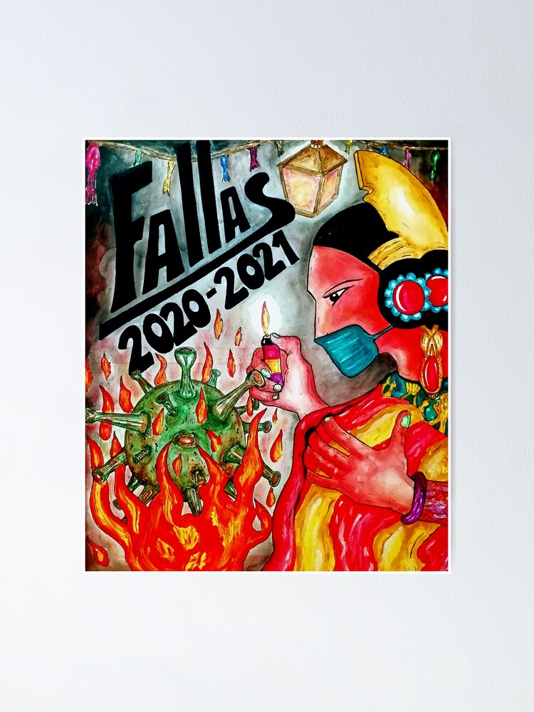 Vista alternativa de Póster TXUS BIXQUERT: "Guerra Covid-19 - Fallas 2020-2021"