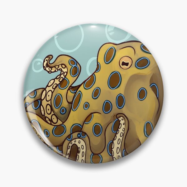 Item preview, Cute Blue Ringed Octopus designed and sold by Sootedfox.