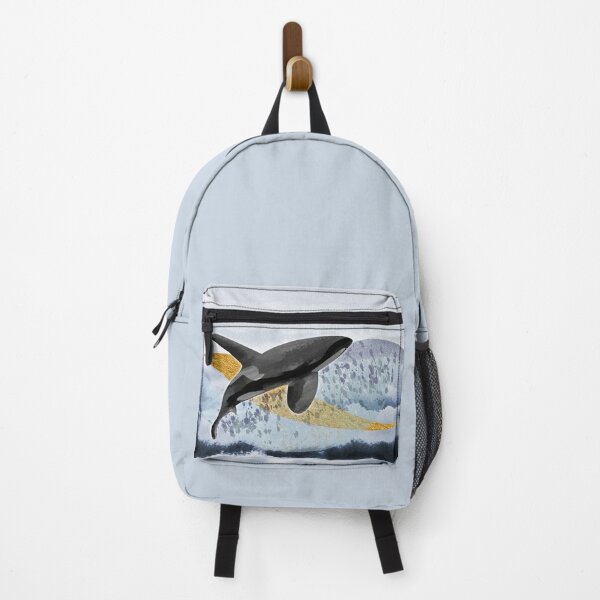 Item preview, Calming orca whale seascape watercolor illustration - Caroline Laursen Original designed and sold by Caroline Laursen.