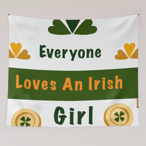 Item preview, Everyone Loves An Irish Girl | WOMENS ST PATRICKS DAY T-Shirt  designed and sold by Yobeli.
