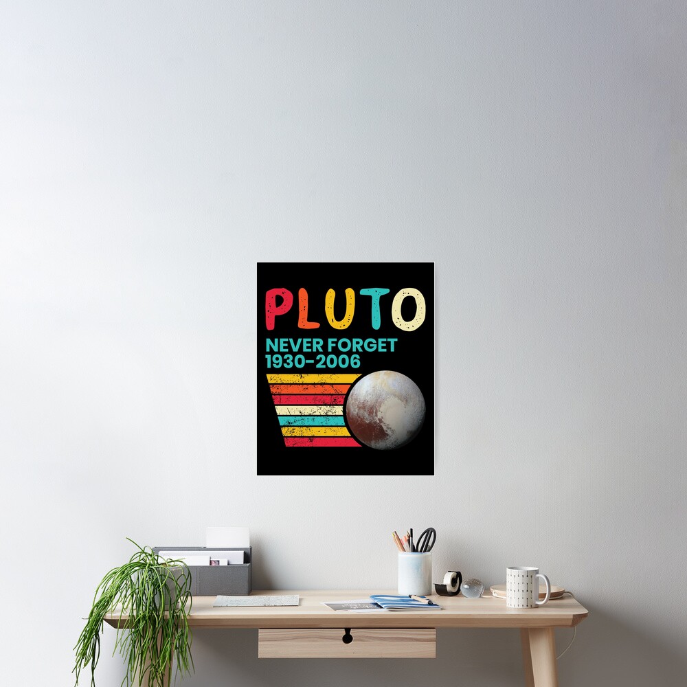 Astronomy RIP Planet Pluto Never Forget Pluto Poster