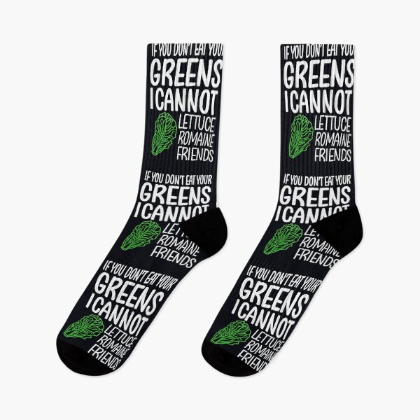 Aperçu de l'œuvre Si vous ne mangez pas vos légumes verts, je ne peux pas laitue amis romaine créée et vendue par GreenSlate.