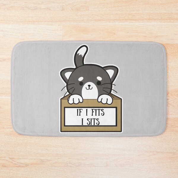 Item preview, If I fits, I sits, Cat in box designed and sold by fluffyfriends.