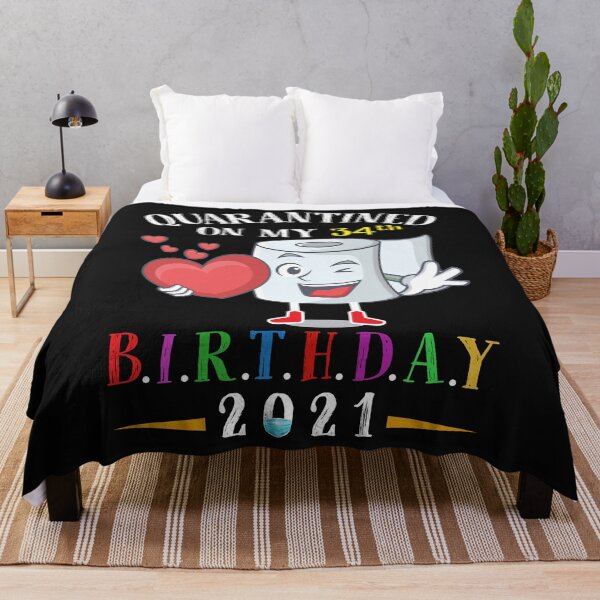 Item preview,  Quarantined Birthday 2021: Happy 34th Birthday designed and sold by remonss.