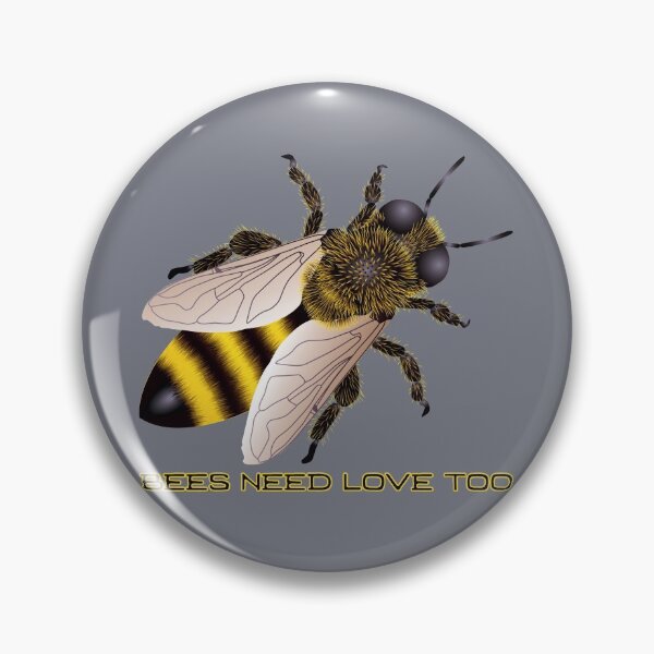 Item preview, Bees Need Love Too! (On Grey) designed and sold by PawsitiveMum.