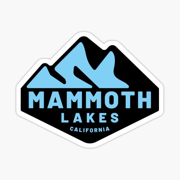 Vista previa del artículo con la obra «Lagos Mammoth, California», diseñado y vendido por TravelBadge.