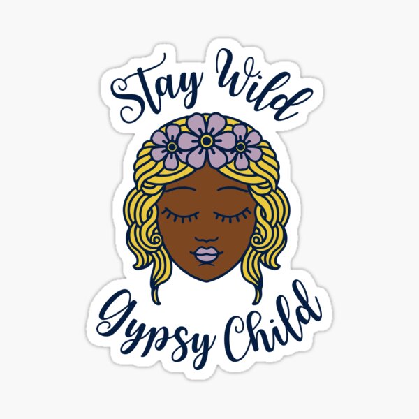 Item preview, Stay Wild Gypsy Child | Black Girl Blonde Hair Flower Crown designed and sold by gypsyfoxdesigns.