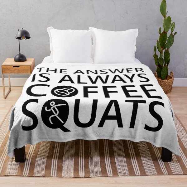 Item preview, The Answer Is Always Coffee And Squats Coffee And Fitness Addicted designed and sold by AJAD212.
