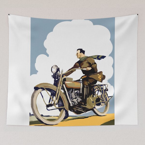 Item preview, Vintage motorcycle  designed and sold by BorneowithLove.