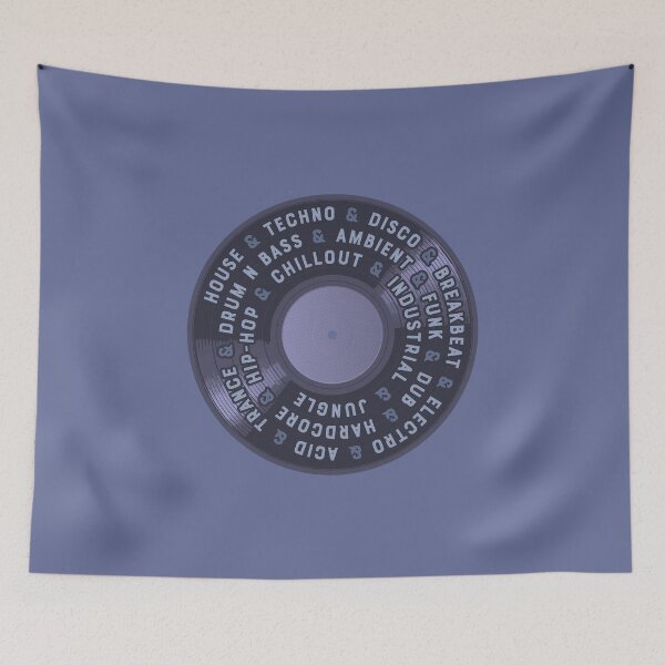 Item preview, Old School Music Styles - Blue designed and sold by sunsetgraphics.
