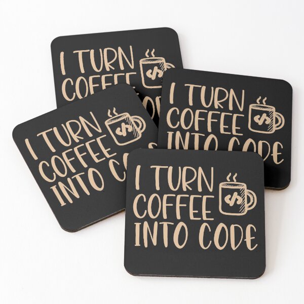 Item preview, I Turn Coffee into Code Coffee Lover Coder Developer Programmer designed and sold by AJAD212.